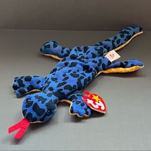 LIZZY The Blue Lizard Ty Beanie Baby